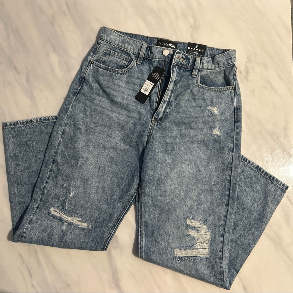 Fashion Nova Light Blue Denim Jeans